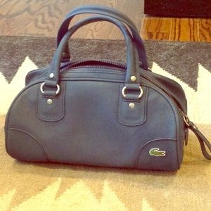 Nylon navy Lacoste satchel